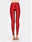 ieftine pantaloni activi de dama-Pentru femei Jambiere Talie Înaltă Lungime până la glezne Roșu Claret Toamnă