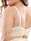 cheap Sexy Lingerie-Women&#039;s Plus Size Lace Embroidery Bra Solid Home Daily Bed Nylon Breathable Straps Sleeveless Backless Summer Spring Black White
