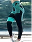 preiswerte Leggings-Damen Leggins Polyester Streifen Rubinrot Weiß Aktiv Hoher Taillenbund Knöchellänge Outdoor Yoga Herbst Winter