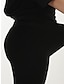 abordables Leggings-Femme Legging Grande Taille Polyester Coupe haute Taille haute Toute la longueur Gris Automne