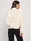 cheap Designer Sweaters &amp; Cardigans-Women&#039;s Spring Crew Neck Pullover Sweater