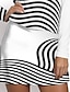 abordables Colección de diseñador-Mujer Falda de tenis falda de golf Negro Rosa Protección Solar Ropa de tenis Rayas Ropa de golf para damas Ropa Trajes Ropa Ropa