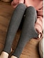 cheap Plain Leggings-Women&#039;s Leggings Active Fashion Streetwear Full Length High Waist Plain High Cut Breathability Soft Comfortable Micro-elastic Outdoor Vacation Street Black Grey Light Gray Dark-Gray rice white Fall
