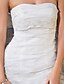 Χαμηλού Κόστους Νυφικά Φορέματα-Παραλία / Προορισμός Φορεματα για γαμο Ίσια Γραμμή Στράπλες Στράπλες Μέχρι το γόνατο Δαντέλα Νυφικά φορέματα Με Σε επίπεδα 2024