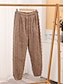 billiga Sovkläder till damer-pyjamasset för kvinnor ren färg plysch avslappnad komfort hem daglig säng korall fleece korall sammet varma lapel långärmad pullover byxa höst vinter hem outfits