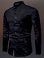 billiga grafiska skjortor för män-Totem Vintage Gotiskt Herr Skjorta Utomhus Halloween Gata Höst vinter Nedvikt Långärmad Svart Blå Purpur S M L Skjorta