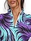 abordables Collection de créateurs-Femme T-shirt POLO Bleu manche longue Protection Solaire Top Automne Hiver Vêtements de golf pour femmes, tenues, vêtements