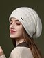abordables Accessoires-Femme Bonnet Couleur unie / unie du quotidien Vacances Tricot Automne Hiver Confortable Décontractées 1 pcs