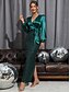 cheap Sequin Dresses-Women&#039;s Black Sequin Dress Prom Dress Party Dress Sparkly Dress Black Dress Satin Dress Midi Dress Green Long Sleeve Sparkly Glitter Fall Winter V Neck Modern