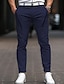 tanie Chinosy-Męskie Spodnie Typu Chino Spodnie chinosy Kieszeń Równina Komfort Oddychający Na zewnątrz Codzienny Wyjściowe Mieszanka bawełny Moda Codzienny Czarny Biały