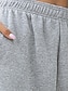 お買い得  女性のカーゴパンツ-女性用 スウェットパンツ パンツ コットン ハイウエスト 全長 ブラック 秋