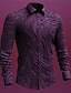 cheap Men&#039;s Graphic Shirts-Totem Vintage Gothic Men&#039;s Shirt Outdoor Halloween Street Fall &amp; Winter Turndown Long Sleeve Black Purple Green S M L Shirt