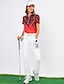economico Abbigliamento da golf femminile-Per donna POLO Rosso Manica corta Protezione solare Superiore A quadri A pois Abbigliamento da golf da donna Abbigliamento Abiti Abbigliamento