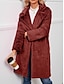 Χαμηλού Κόστους σακάκια sherpa-Γυναικεία Μπουφάν fleece Παλτό γούνα Διατηρείτε Ζεστό Αναπνέει Δρόμος Καθημερινά Ρούχα Διακοπές Εξόδου Fleece Lined Ανοικτό Μπροστά Απορρίπτω Καθημερινό Στυλ δρόμου Σκέτο Κανονικό Εξωτερικά ενδύματα