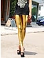 olcso parti női nadrág-Női Leggingek Közepes csípő Teljes hossz Ezüst Ősz