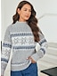 abordables Designer Sweaters &amp; Cardigans-Pull à Flocon de Neige
