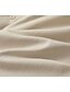 abordables Camisa de lino y algodón-Hombre Camisa camisa de lino Abotonar la camisa Camisa casual Camisa de verano Camisa de playa Negro Blanco Rosa Manga Larga Color sólido Cuello Hawaiano Festivos Ropa