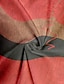 billige Bluser og trøjer til kvinder-Dame Skjorte Bluse Farveblok Trykt mønster Assymetrisk Afslappet Basale Langærmet V-hals Rød Forår Efterår