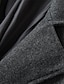 billiga Trenchcoat för män-Herr Vinterkappa Rock Lång trenchcoat Utomhus Dagliga kläder Höst Vinter Polyester Ytterkläder Kläder Mode Streetwear Slät Kavajslag Dubbelknäppt