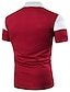 tanie klasyczna koszulka polo-Męskie Koszula tenisowa Koszulka polo Codzienny koszulki golfowe Kołnierz Kołnierz polo Krótki rękaw Biznes Tęczowy Niejednolita całość Regularny Czerwony Granatowy Jasnoszary Koszula tenisowa