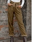 cheap Women&#039;s Pants-Women‘s Pants Corduroy Trousers Straight Full Length Corduroy  Fashion Streetwear Daily rice white Black M L Fall Winter