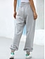 cheap Women&#039;s Cargo Pants-Women&#039;s Sweatpants Pants Trousers Cotton High Waist Full Length Black Fall