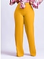 cheap Women&#039;s Dress Pants-Women‘s Wide Leg Dress Pants Trousers Full Length Fashion Streetwear Street Daily Yellow Royal Blue S M Fall Winter