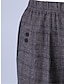 cheap Women&#039;s Dress Pants-Women‘s Dress Work Fleece Flannel Trousers Full Length Fashion Streetwear Office Career Pure black-autumn style 228# wide stripes XL 2XL Fall Winter