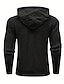cheap Men&#039;s Pullover Sweater-Men&#039;s Pullover Sweater Jumper Ribbed Knit Regular Drawstring Classic Plain Hooded Modern Contemporary Work Daily Wear Clothing Apparel Winter Black Beige M L XL