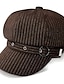 お買い得  レディース帽子-クラシックキャスケットキャップ無地エレガントなベレー帽ヴィンテージ英国スタイルの帽子八角形ベレー帽女性女の子