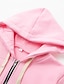 cheap Hoodie Jacket-Women&#039;s Casual Jacket Hoodie Jacket Street Sport Casual Fall Winter Regular Coat Loose Fit Warm Breathable Stylish Casual Street Style Jacket Long Sleeve Plain with Pockets Black Pink Wine