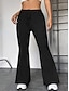 voordelige uitlopende legging-Dames uitlopende legging Hoge taille Volledige lengte Zwart Herfst