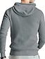 tanie sweter męski sweter-Męskie Sweter sweter Prążkowany Robić na drutach Regularny Ściągana na sznurek Klasyczny Równina Kaptur Współczesny współczesny Praca Dzienne zużycie Odzież Zima Czarny Beżowy M L XL