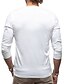 Χαμηλού Κόστους Casual Tee Henley-Ανδρικά Μπλουζάκι με κουμπί Μπλουζάκι Πουκάμισο Henley Μπλουζάκι μπλουζάκι Μακρυμάνικο Χένλι Άνοιξη &amp; Χειμώνας Σκέτο Μοντέρνα Υψηλής Ποιότητας Βασικό Διακοπές Δρόμος Εξόδου Καφέ
