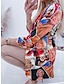abordables Blazers Femme-Femme blazer Extérieur Imprimer Plaid Chaud Mode Standard Vêtements d&#039;extérieur manche longue Automne Orange S