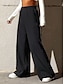 tanie aktywne spodnie damskie-Damskie Spodnie dresowe Wysoka talia Pełna długość Szary Jesień