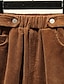 cheap Plain Skirts-Women&#039;s Skirt A Line Midi High Waist Skirts Pocket Solid Colored Street Daily Winter Corduroy Fashion Casual Black Brown