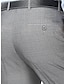 Недорогие Классические брюки-Муж. Костюм Штаны Костюм Брюки Карман Полотняное плетение Комфорт Дышащий на открытом воздухе Повседневные На выход Мода На каждый день Серо-зеленый Белый серый
