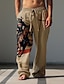 cheap Men&#039;s Cotton Linen Pants-Men&#039;s Vintage Cowboy Linen Pants Pants Trousers Mid Waist Outdoor Daily Wear Streetwear Fall &amp; Winter Regular Fit