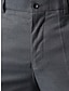 preiswerte Anzughose-Herren Anzughosen Ausgestellte Hosen Hose Hosen Anzughose Tasche Glatt Komfort Atmungsaktiv Outdoor Täglich Ausgehen Modisch Brautkleider schlicht Schwarz Weiß