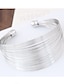 cheap Bracelets &amp; Bangles-Women&#039;s Cuff Bracelet Thick Chain Fashion Wedding Elegant Cute Alloy Bracelet Jewelry Silver For Party Evening Gift Birthday