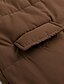 cheap Puffers &amp; Parka-Women&#039;s Winter Coat Puffer Jacket Fleece Jacket Coat Outdoor Street Daily Wear Fall Winter Long Coat Regular Fit Thermal Warm Windproof Comtemporary Casual Street Style Jacket Long Sleeve Solid Color
