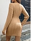 Χαμηλού Κόστους Μάλλινα φορέματα-Γυναικεία Φόρεμα πουλόβερ Φόρεμα Jumper Χειμερινό φόρεμα Μίνι φόρεμα Μοντέρνα Καθημερινό Σκέτο ΕΞΩΤΕΡΙΚΟΥ ΧΩΡΟΥ Καθημερινά Διακοπές Εξόδου Λαιμόκοψη V Μακρυμάνικο 2023 Χαλαρή Εφαρμογή
