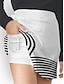 cheap Designer Collection-Women&#039;s Tennis Skirts Golf Skirts Black Pink Sun Protection Tennis Clothing Stripes Ladies Golf Attire Clothes Outfits Wear Apparel