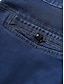 baratos Jeans Masculino-Homens Jeans Calças Calças jeans Bolsos Perna reta Tecido Conforto Respirável Ao ar livre Diário Para Noite Misto de Algodão Moda Casual Azul Azul Escuro