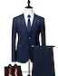 Недорогие Костюмы-черные/темно-синие мужские костюмы для выпускного вечера костюмы для свадебной вечеринки с принтом, банкетный ужин, одежда для выпускного вечера, костюмы из 3 предметов, стандартный крой,