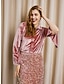 cheap Designer Tops-Women&#039;s Plain Velvet Red Long Sleeve Button Sequin Fashion Streetwear Party Party Christmas Wedding Guest Shirt Collar Loose Fit Fall Winter