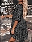 Χαμηλού Κόστους Πάρτι Φορέματα-Γυναικεία Μαύρο φόρεμα Φόρεμα με παγιέτες Φόρεμα για πάρτυ Πούλιες Λαμπύρισμα Στρογγυλή Ψηλή Λαιμόκοψη Μισό μανίκι Μίνι φόρεμα Χριστούγεννα Γενέθλια Ασημί Χρυσό Τριανταφυλλί Άνοιξη Χειμώνας