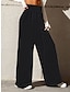 tanie aktywne spodnie damskie-Damskie Spodnie dresowe Wysoka talia Pełna długość Szary Jesień