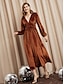 cheap Designer Dresses-Structured Velvet Midi Dress